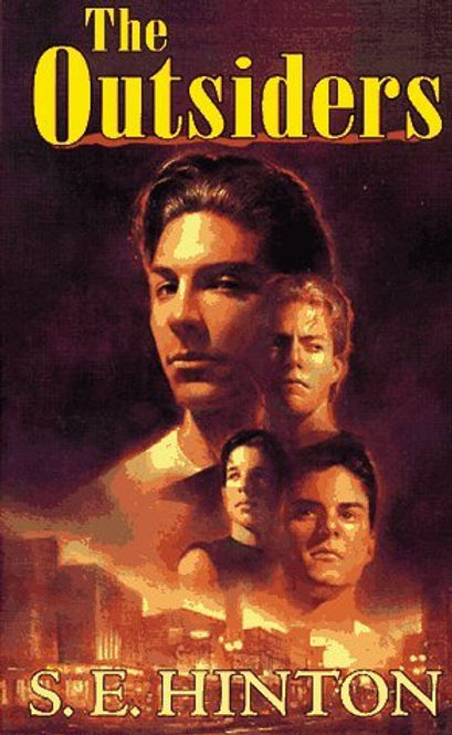 The Outsiders by S.E Hinton book cover.