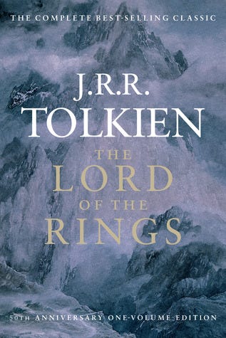 The Lord of the Rings fantasy book cover