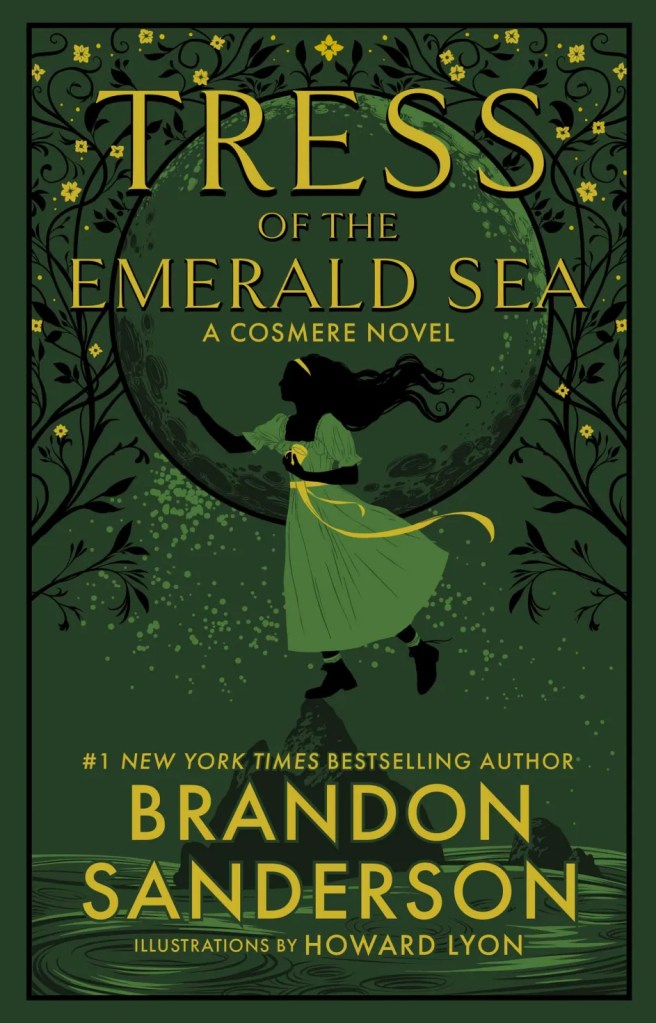 Tress of the Emerald Sea by Brandon Sanderson fantasy book cover