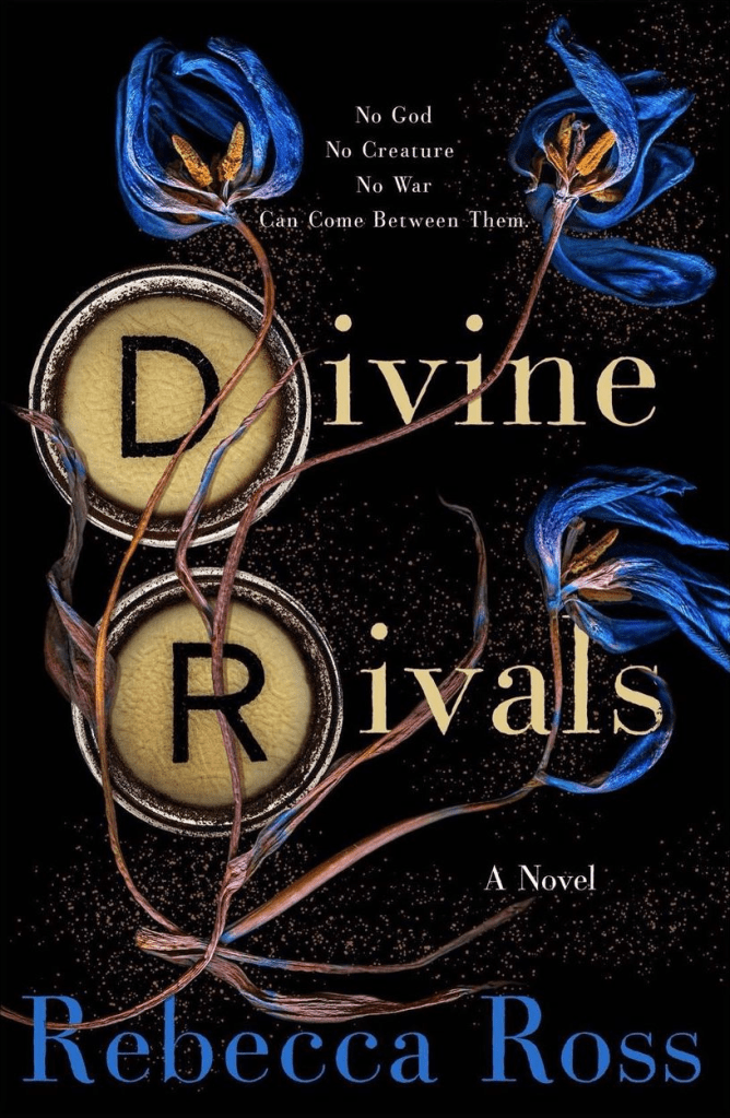 ivine Rivals by Rebecca Ross book cover. Young adult fantasy romance rivals to lovers book.